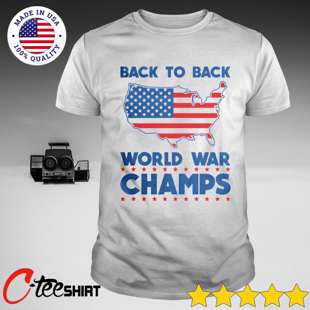 America Map Back To Back World War Champs Shirt Ct Fashion Store