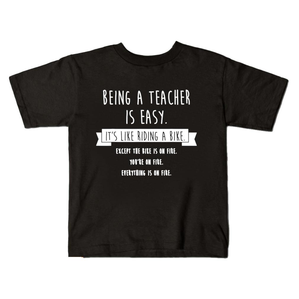 Being a teacher is easy it's like riding a bike shirt
