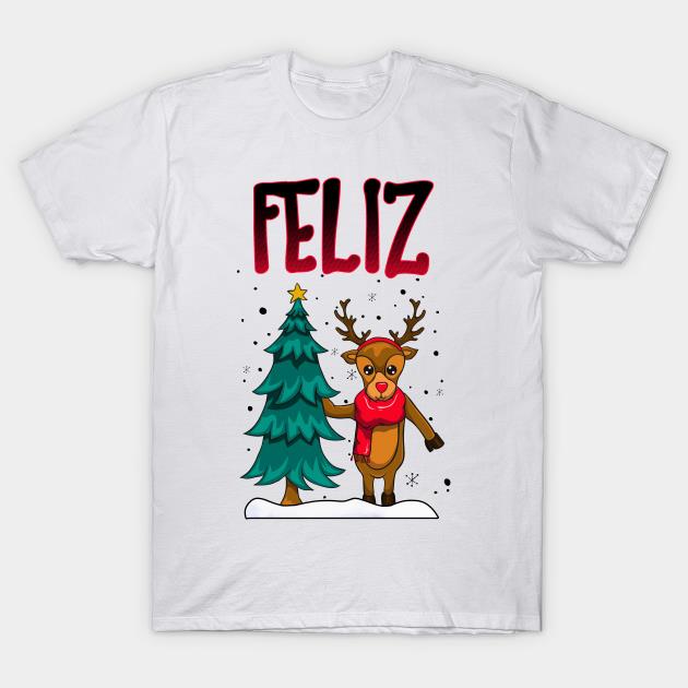 Feliz Navidad Reindeer Christmas shirt