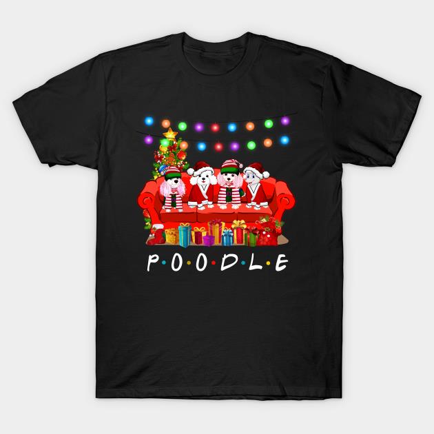 Friends Poodle Merry Christmas shirt