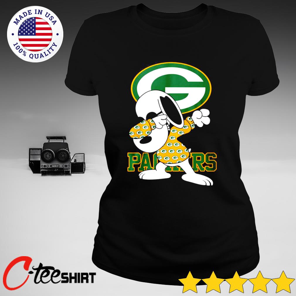 Snoopy dabbing wear Green Bay Packers logo shirt, hoodie, sweater, long  sleeve and tank top