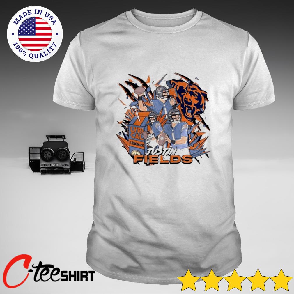 Official chicago Bears Justin Fields T-Shirt, hoodie, tank top, sweater and  long sleeve t-shirt