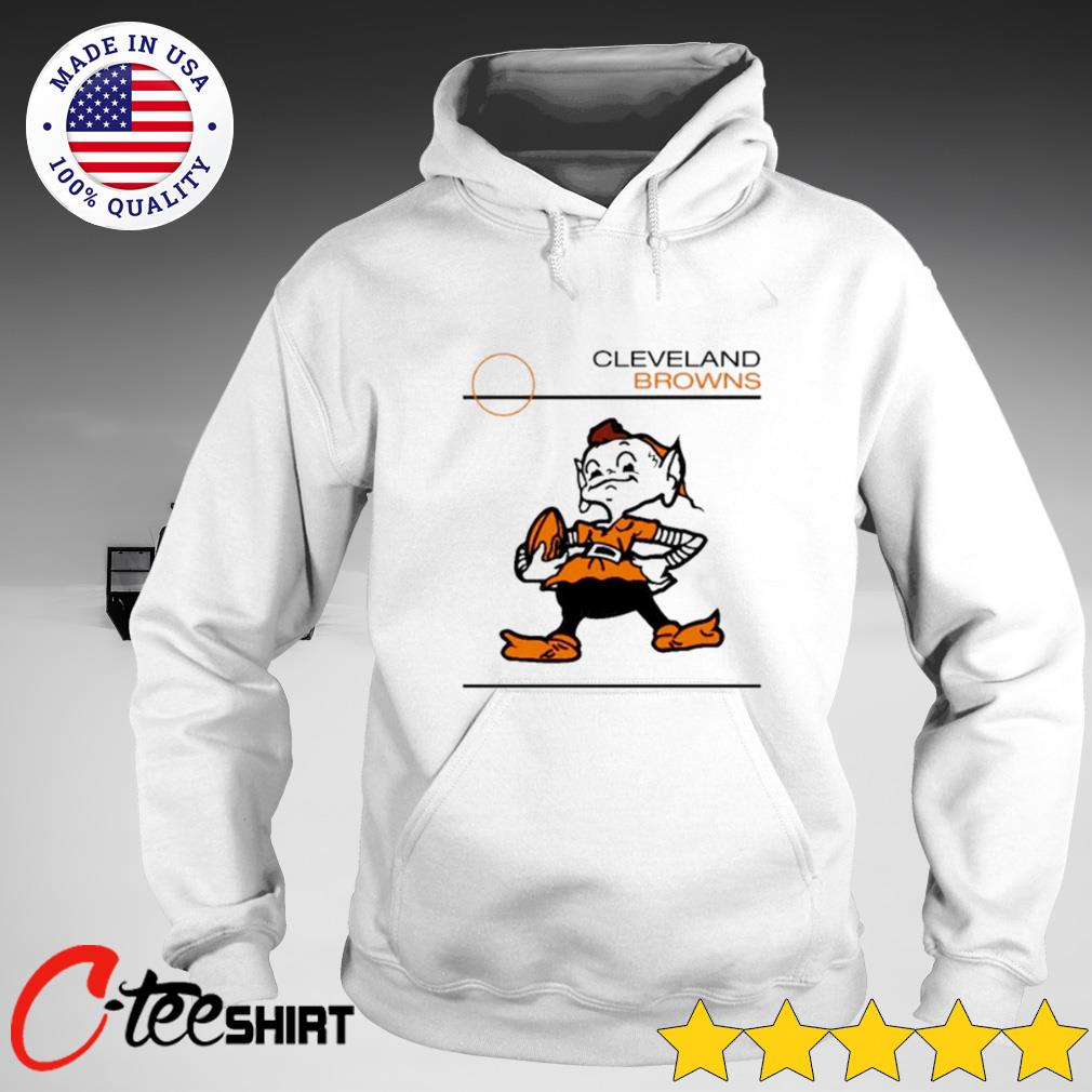 Cleveland Browns Brownie Elf Screened Orange Hoodie 2X