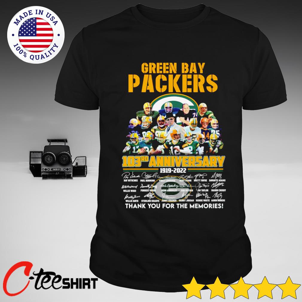 Green Bay Packers 103rd anniversary tshirt