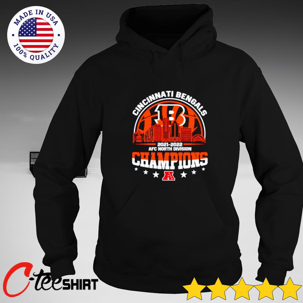 Cincinnati Bengals AFC North Champions 2021-2022 t-shirt, hoodie, sweater,  long sleeve and tank top