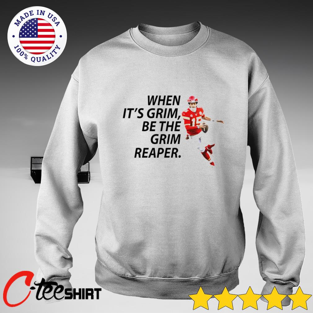 Official patrick mahomes ii grim reaper 2022 shirt, hoodie, sweater, long  sleeve and tank top