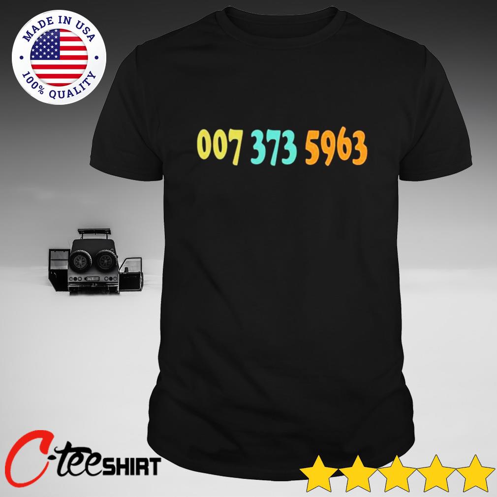 007 373 5963 shirt meaning