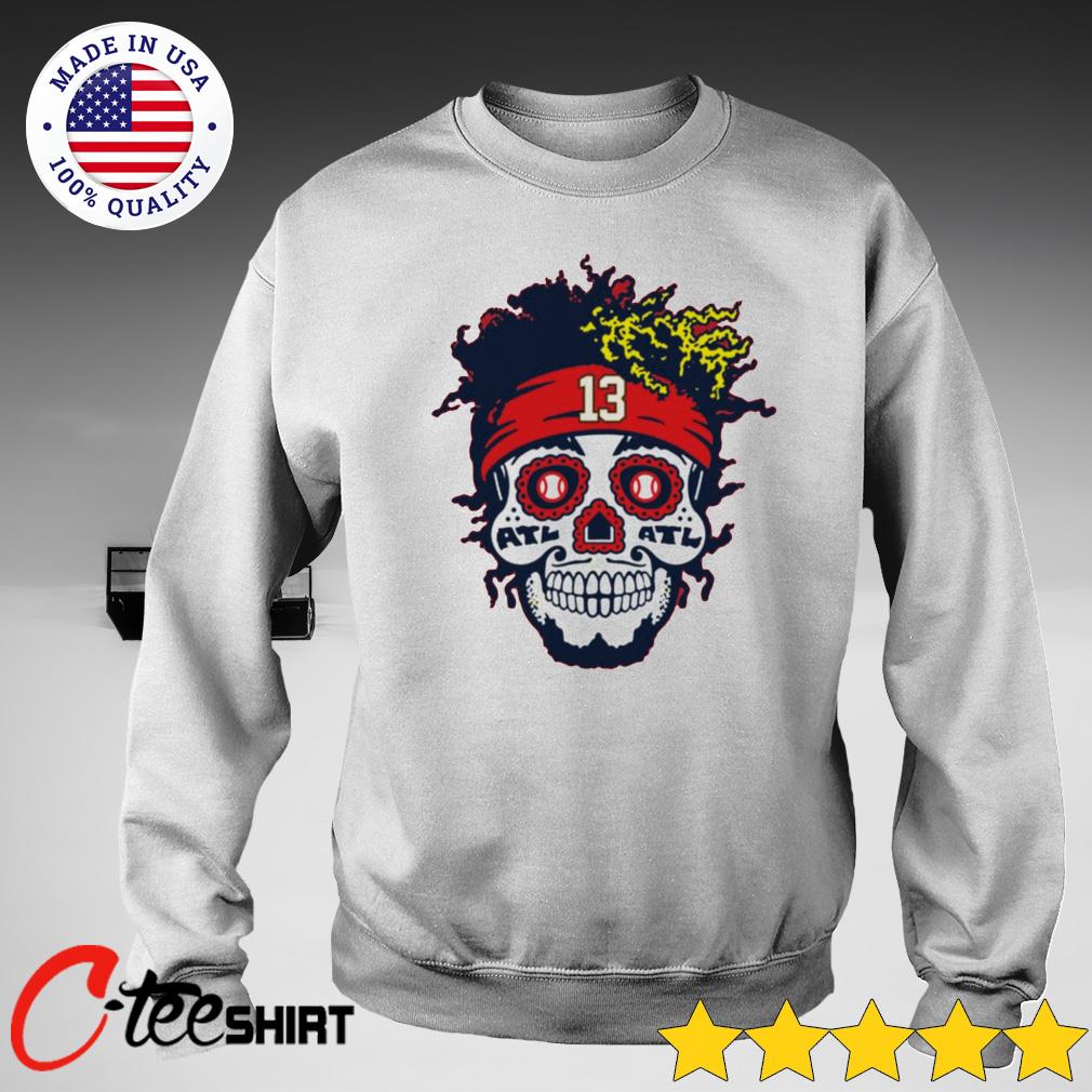 Skull Atlanta Braves For Life Shirt, hoodie, sweater, long sleeve