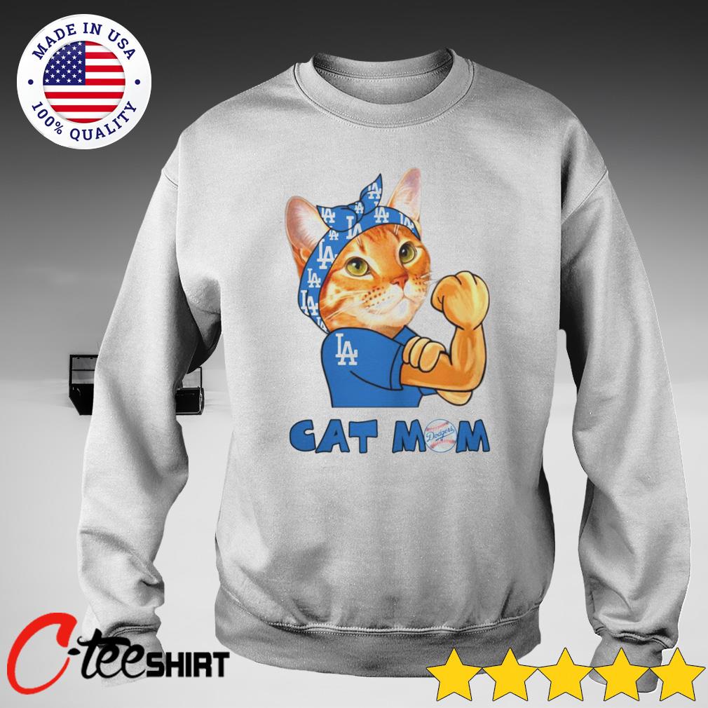 Tattoo Cat I love Los Angeles Dodgers shirt, hoodie, sweater, long sleeve  and tank top