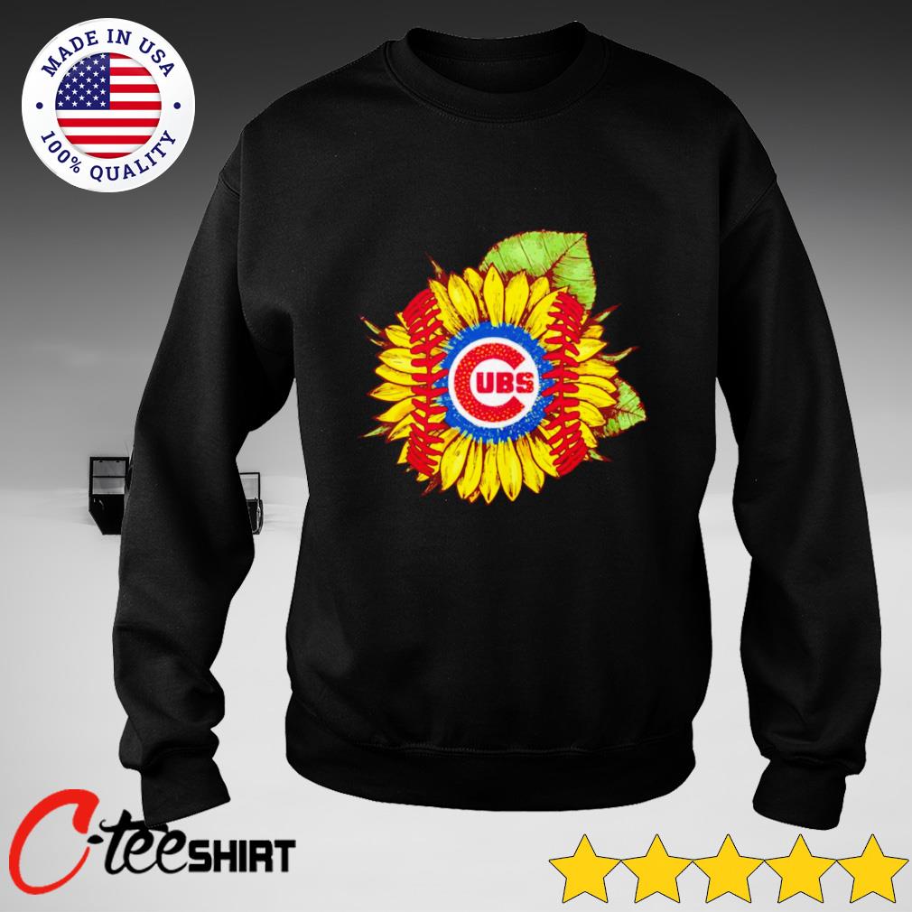 Chicago Cubs Sunflower MLB Baseball Youth Sweatshirt 