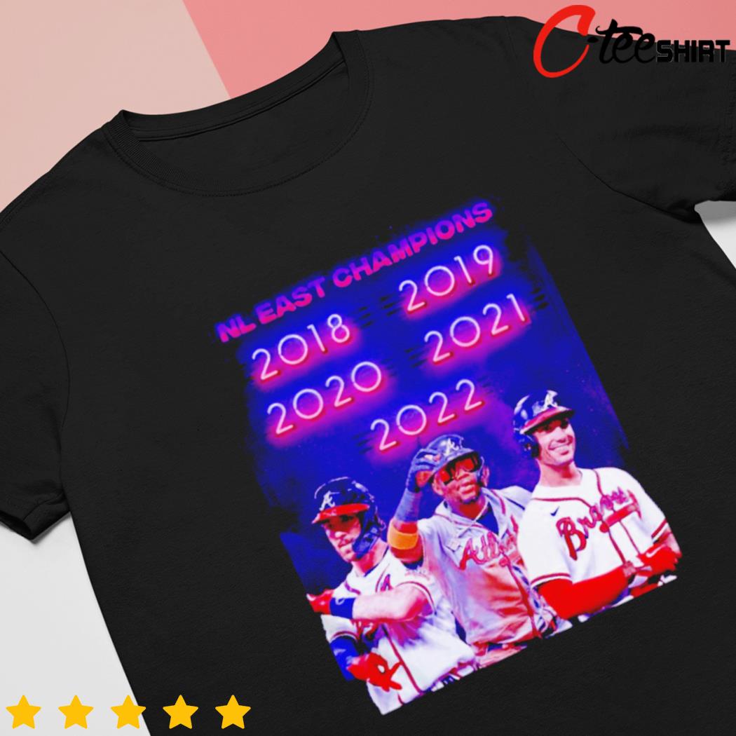 Atlanta Braves Nl East Champions 2018-2022 t-shirt