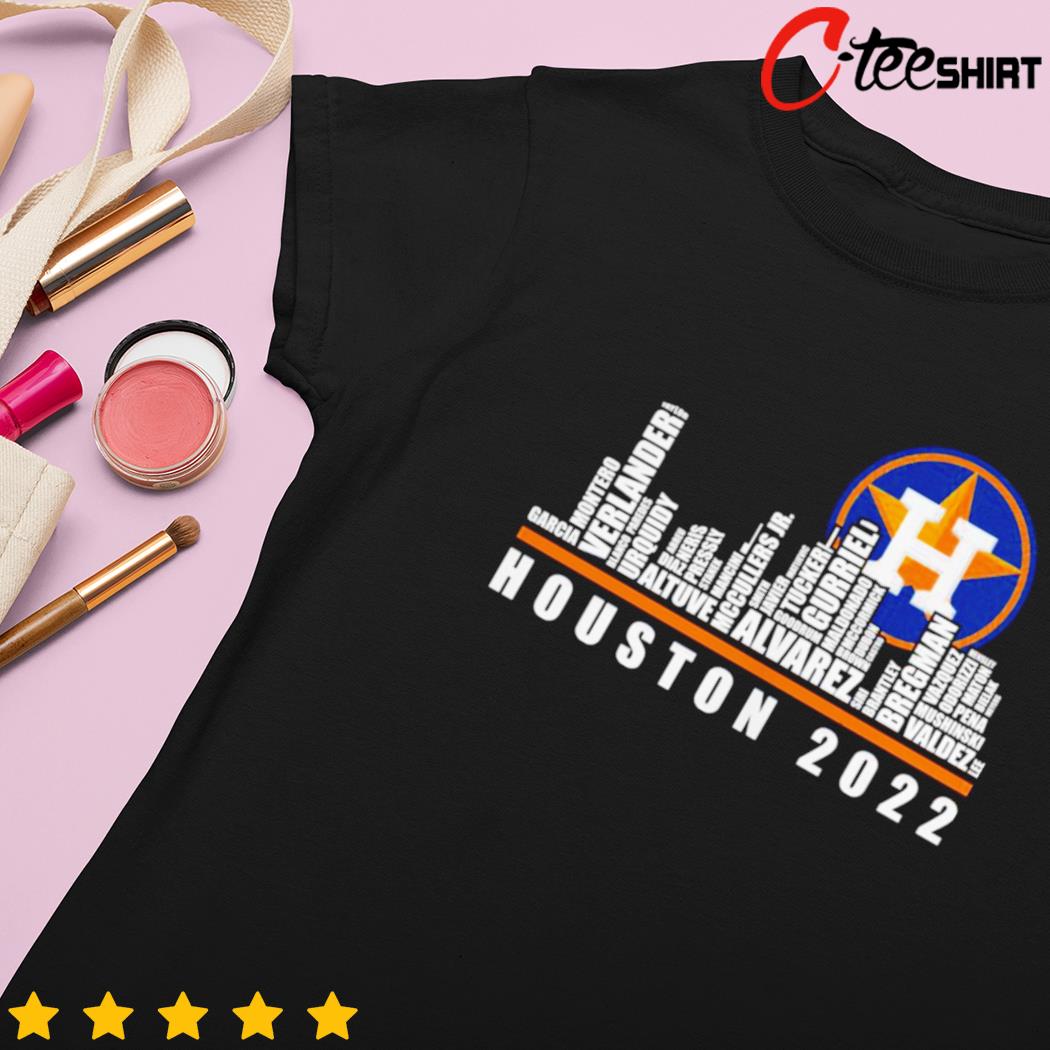 Astros World Series T-Shirt Skyline Typography Champions 2022