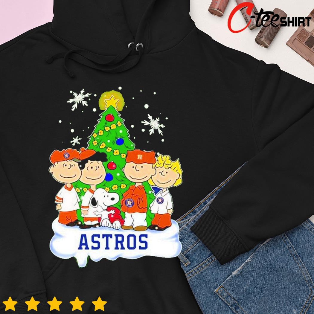 Snoopy Peanuts Houston Astros Christmas Tree T-Shirt, hoodie
