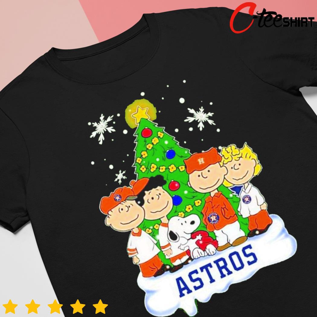 Snoopy Peanuts Houston Astros Christmas Tree T-Shirt, hoodie, sweater, long  sleeve and tank top