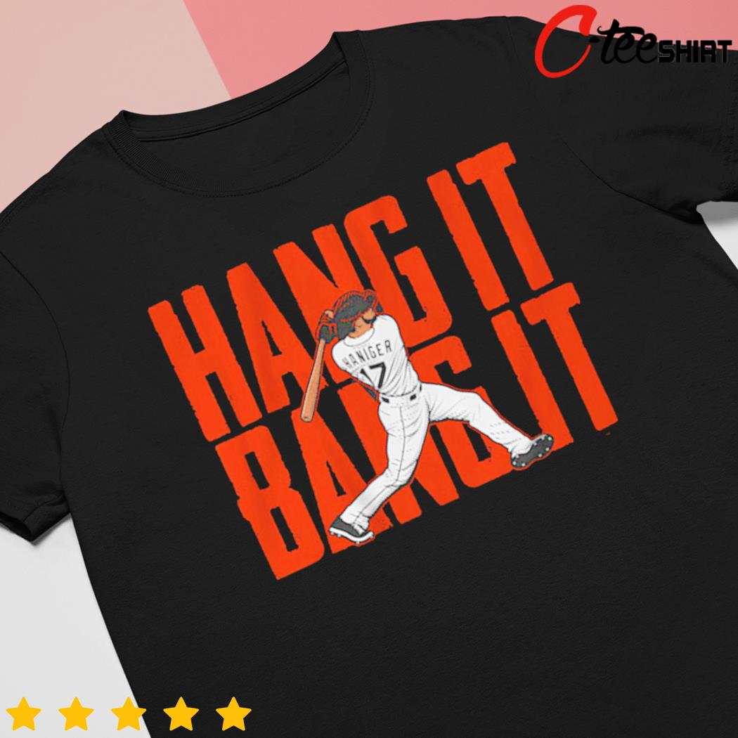 Mitch Haniger Hang It Bang It Mitch Haniger Bang It San Francisco T-Shirt,  hoodie, sweater, long sleeve and tank top