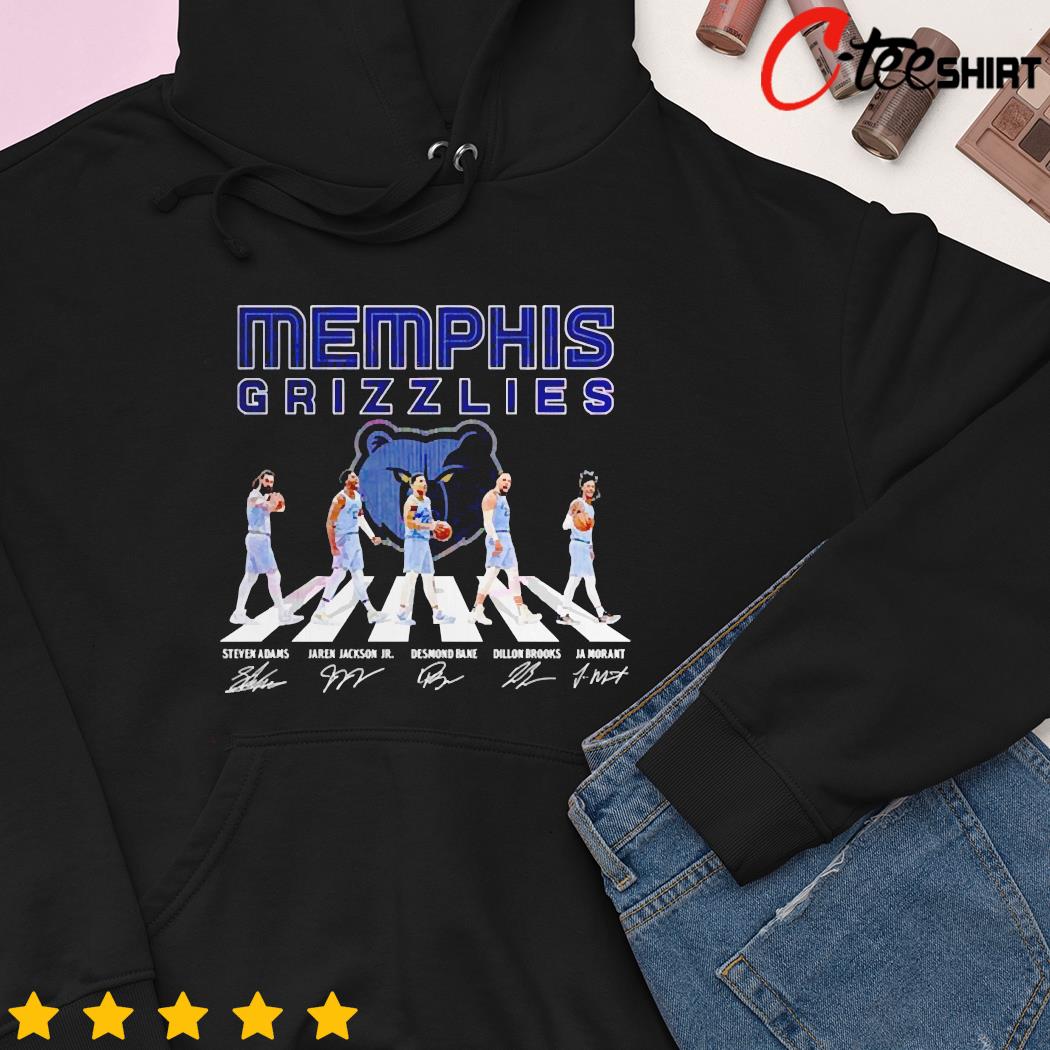 2023 Memphis Grizzlies team abbey road signatures shirt, hoodie, sweater,  long sleeve and tank top