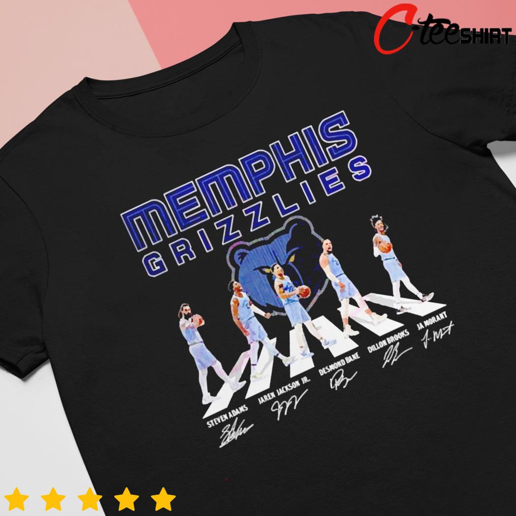 2023 Memphis Grizzlies team abbey road signatures shirt, hoodie, sweater,  long sleeve and tank top