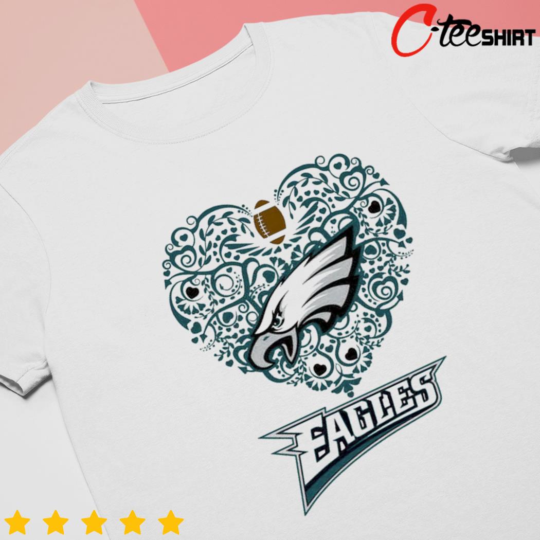 Philadelphia eagles heart shirt, hoodie, sweater, long sleeve and tank top