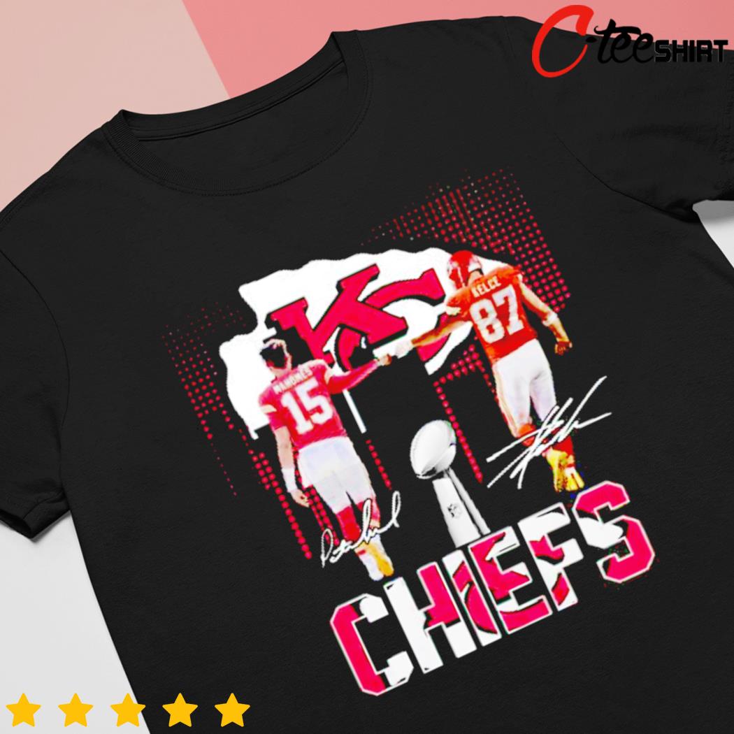 Kansas city Chiefs Mahomes and Kelce signatures shirt, hoodie, sweater,  long sleeve and tank top