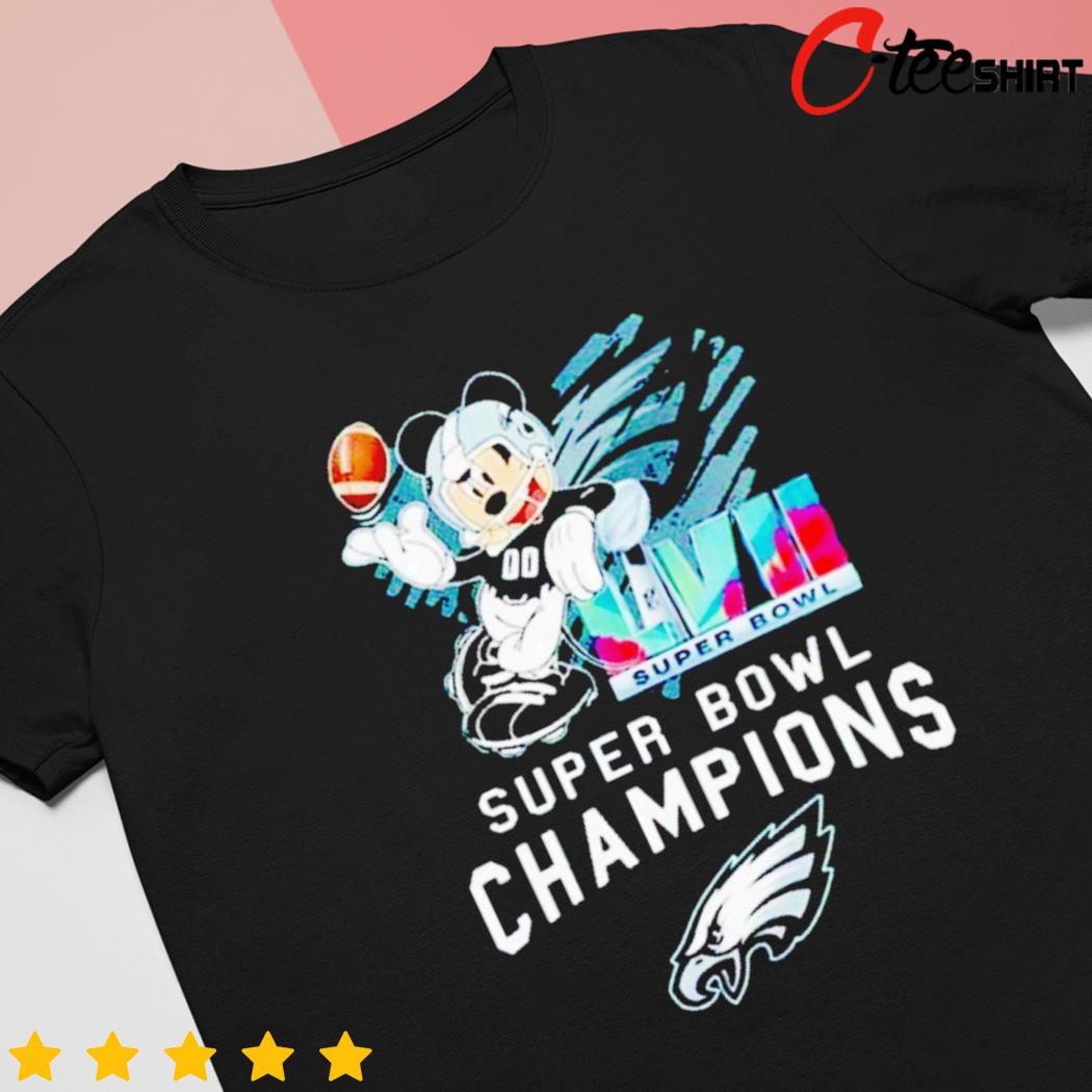 Philadelphia Eagles Mickey Mouse Super Bowl Shirt - High-Quality