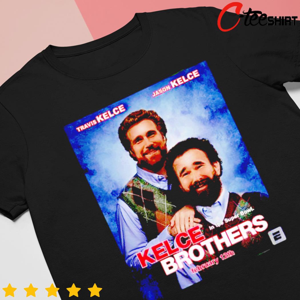 Kelce brothers Jason Kelce and Travis Kelce exchange clothes shirt, hoodie,  sweater, long sleeve and tank top