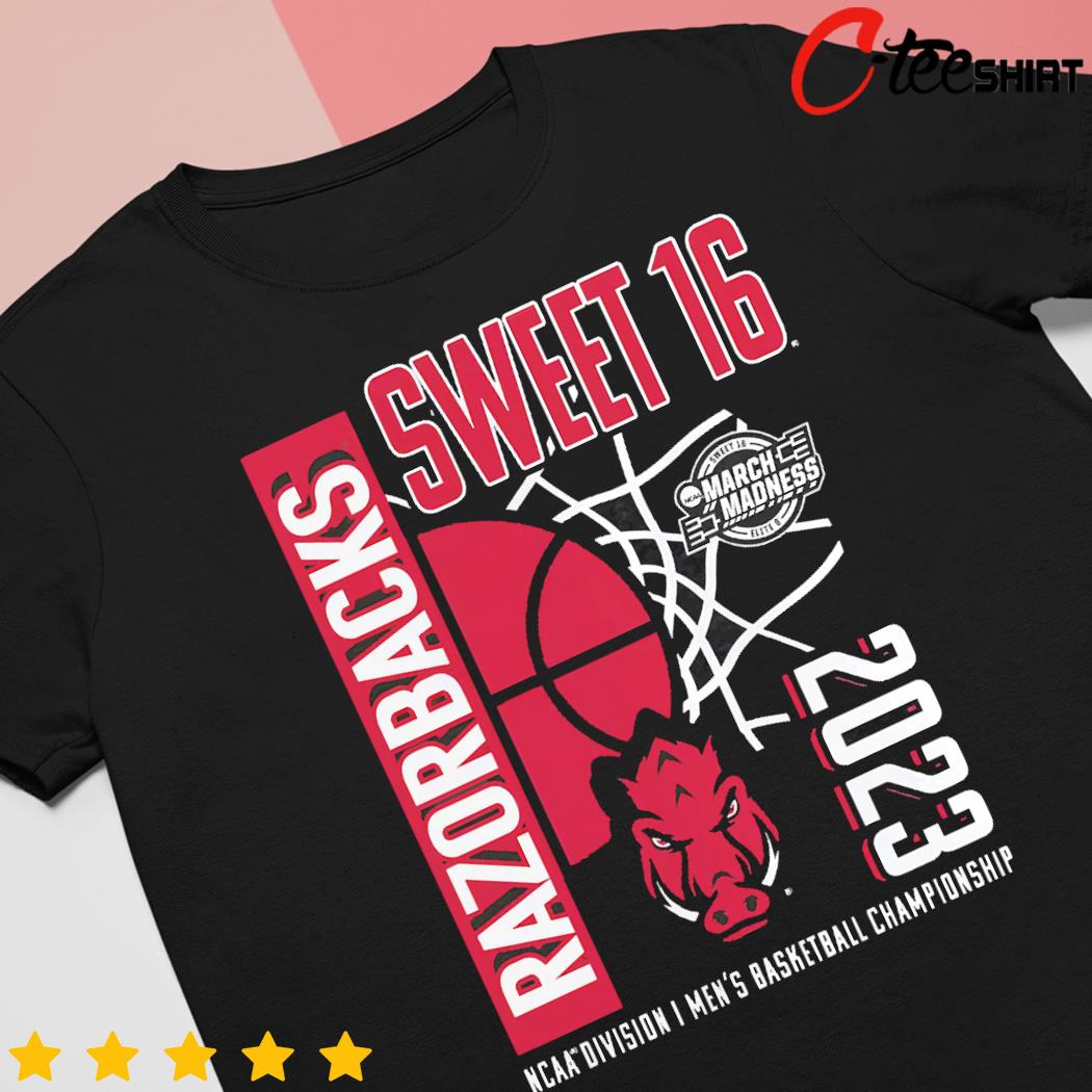 Arkansas Razorbacks 2023 NCAA Men's Basketball Tournament March Madness Sweet 16 shirt