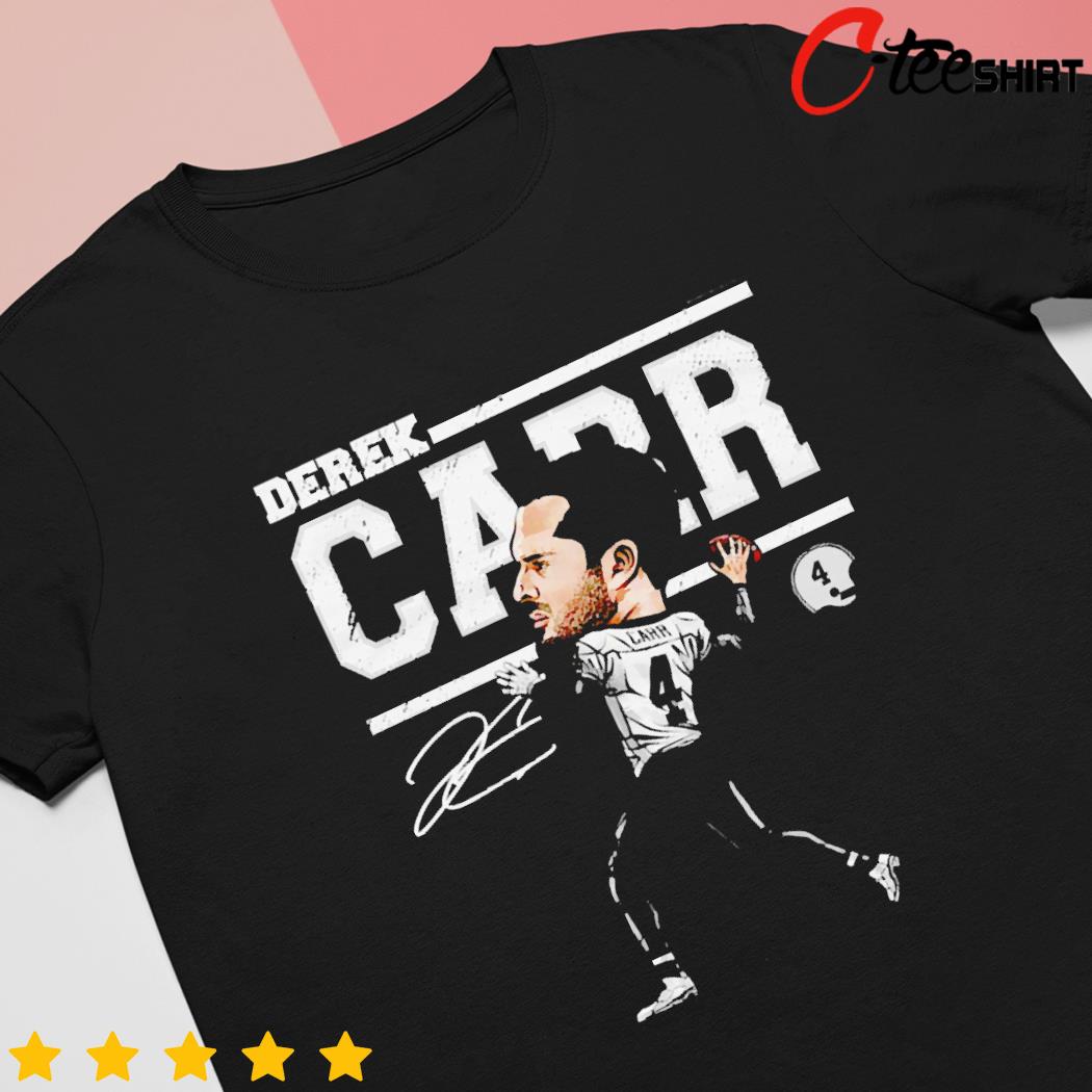 Derek Carr an American football quarterback signature New Orleans Cartoon T- Shirt - Guineashirt Premium ™ LLC