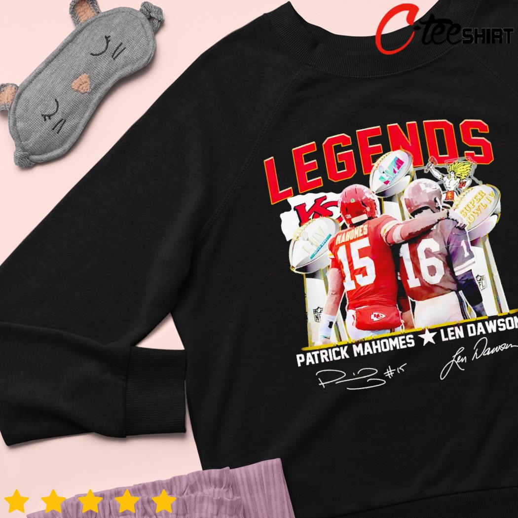 Legends Patrick Mahomes And Len Dawson Signature T-Shirt, hoodie