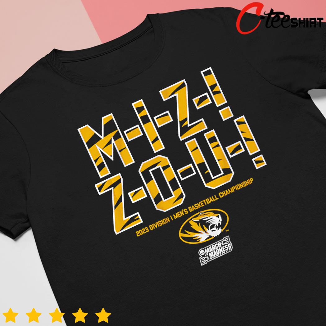 Missouri Basketball M-i-z! Z-o-u! 2023 division men's basketball championship shirt