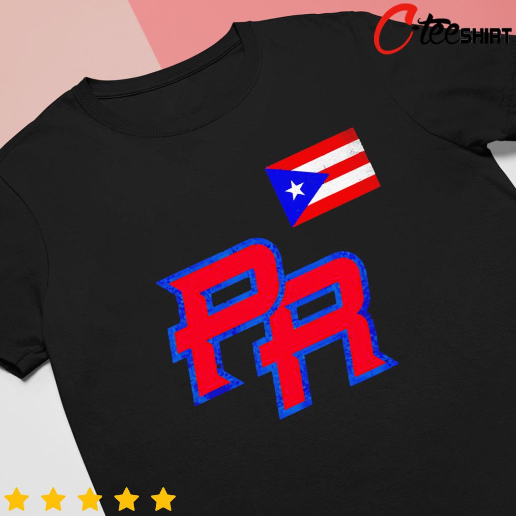Puerto Rico 2023 baseball flag Pride red Boricua shirt