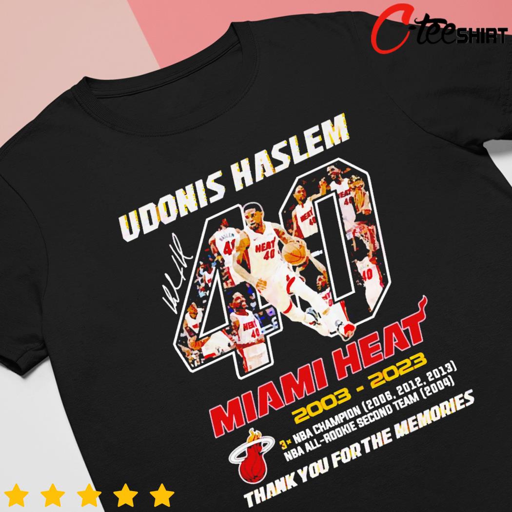 Udonis Haslem Miami Heat 2003 – 2023 Thank You For The Memories Shirt -  Shibtee Clothing