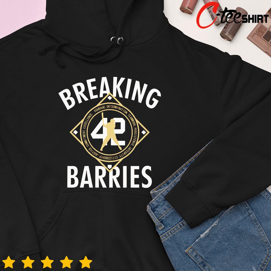 Breaking barriers 42 shirt, hoodie, sweater, long sleeve and tank top