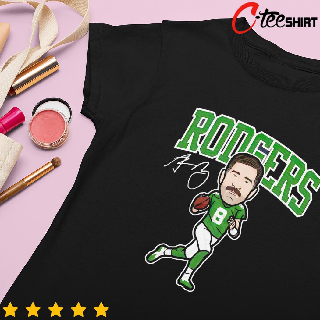 Aaron Rodgers New York J Cartoon Tee Shirt - Snowshirt