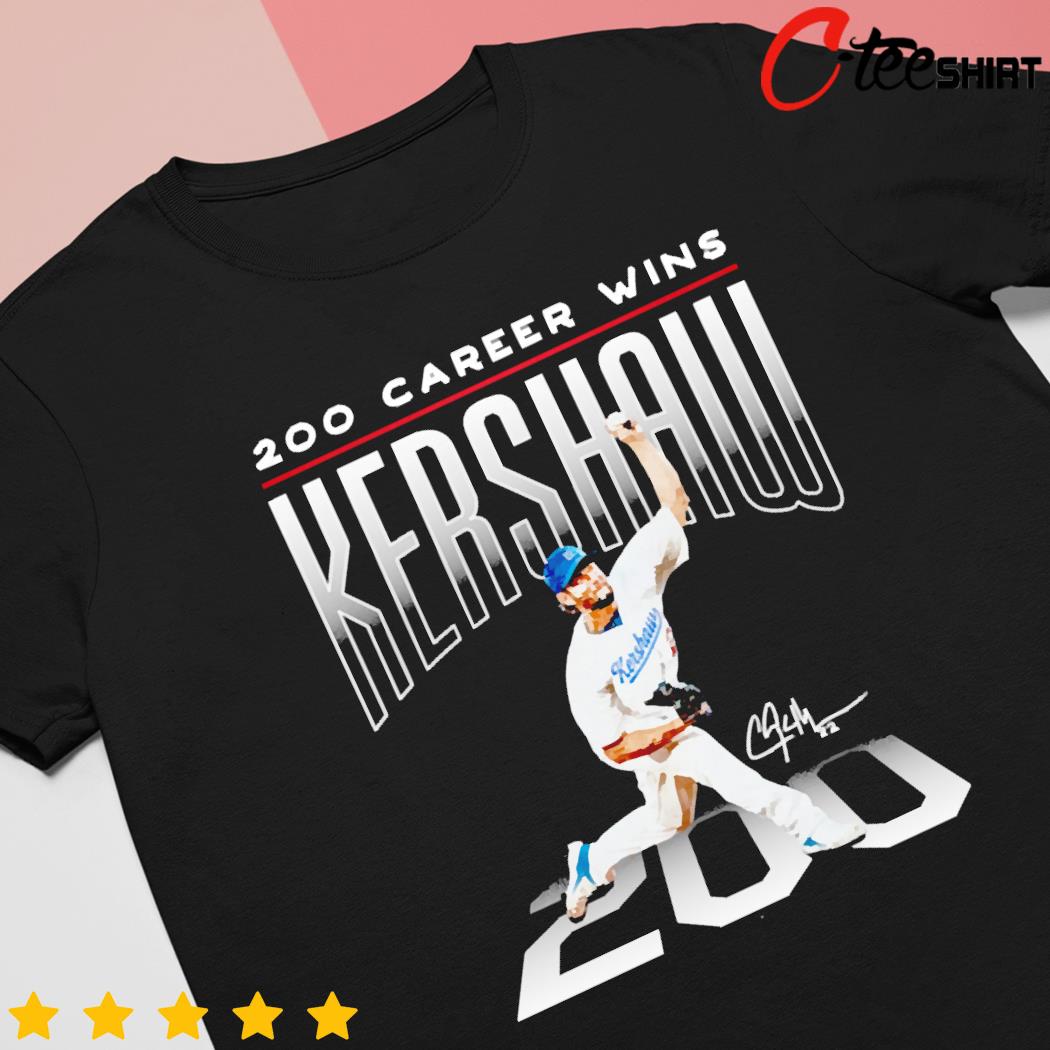 Clayton Kershaw 200 signature t-shirt - Yesweli