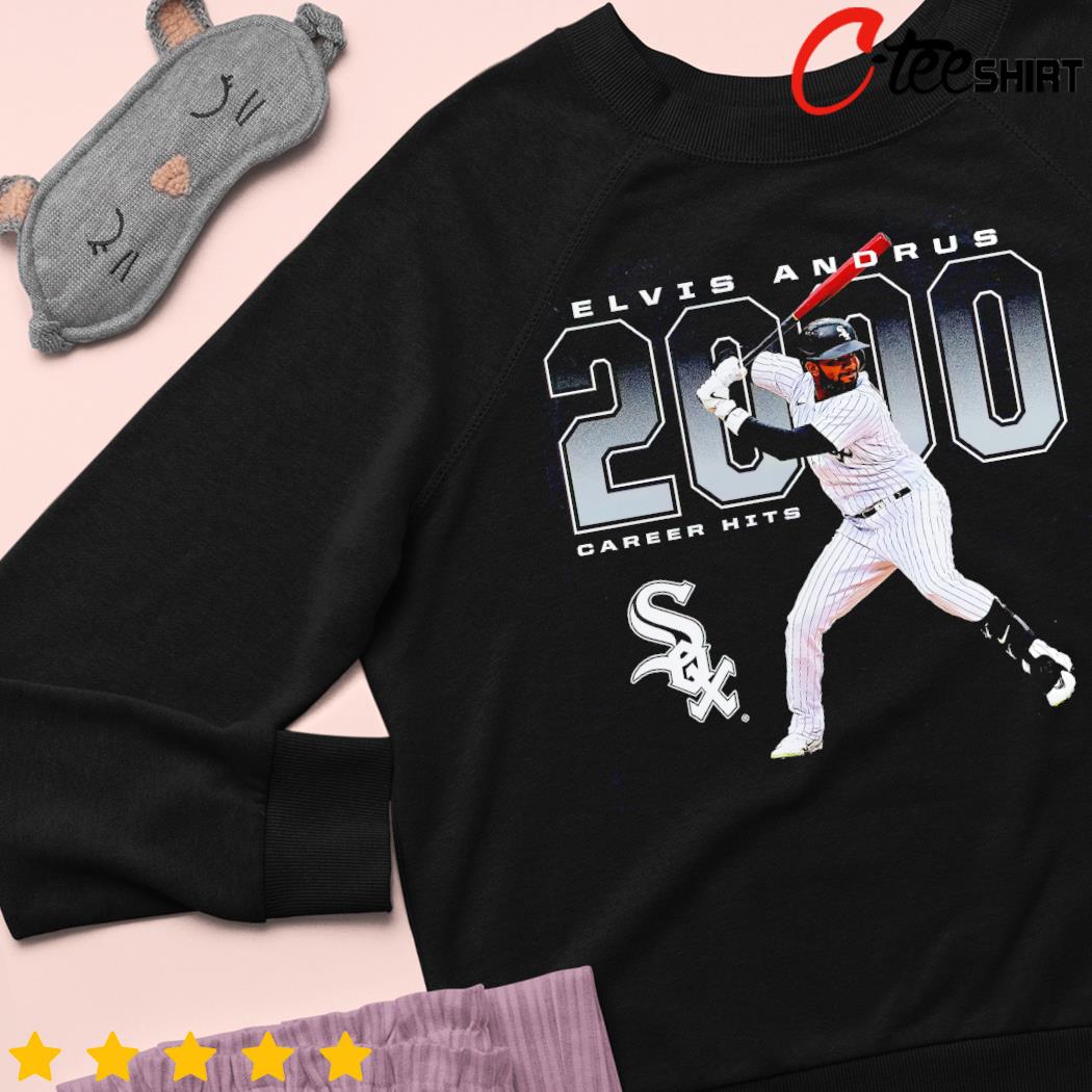 Official Elvis Andrus Chicago White Sox 2000 Hits T-shirt