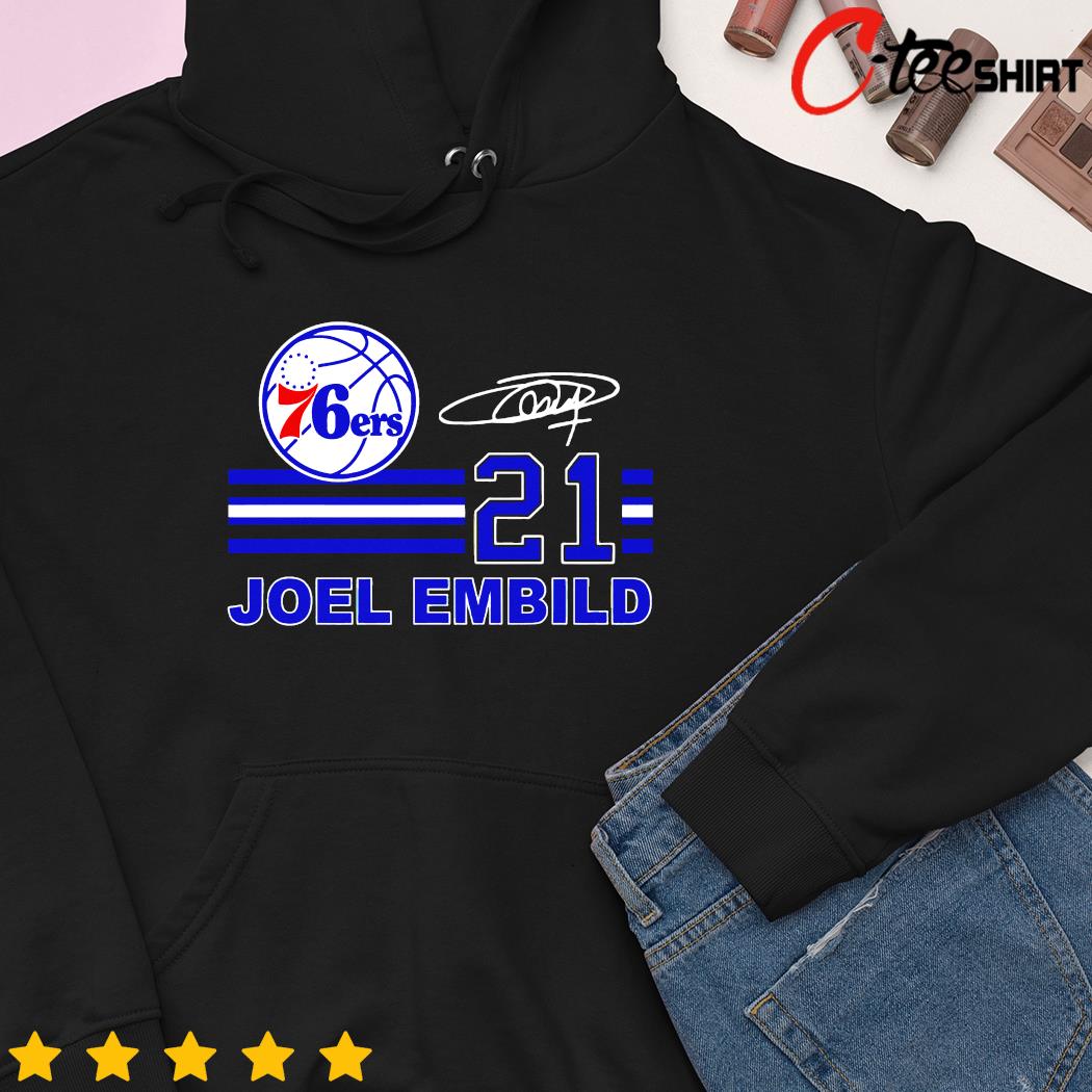 Philadelphia 76ers Joel Embiid signature t-shirt, hoodie, sweater, long  sleeve and tank top