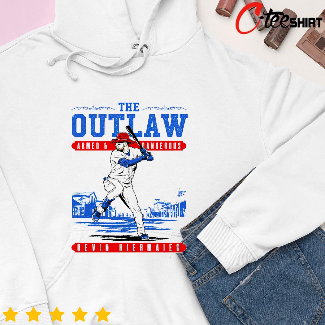 Official the outlaw armed and dangerous kevin kiermaier mlbpa T-shirts,  hoodie, tank top, sweater and long sleeve t-shirt