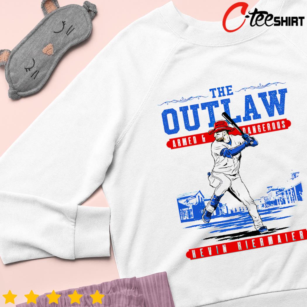 Official the outlaw armed and dangerous kevin kiermaier mlbpa T-shirts,  hoodie, tank top, sweater and long sleeve t-shirt