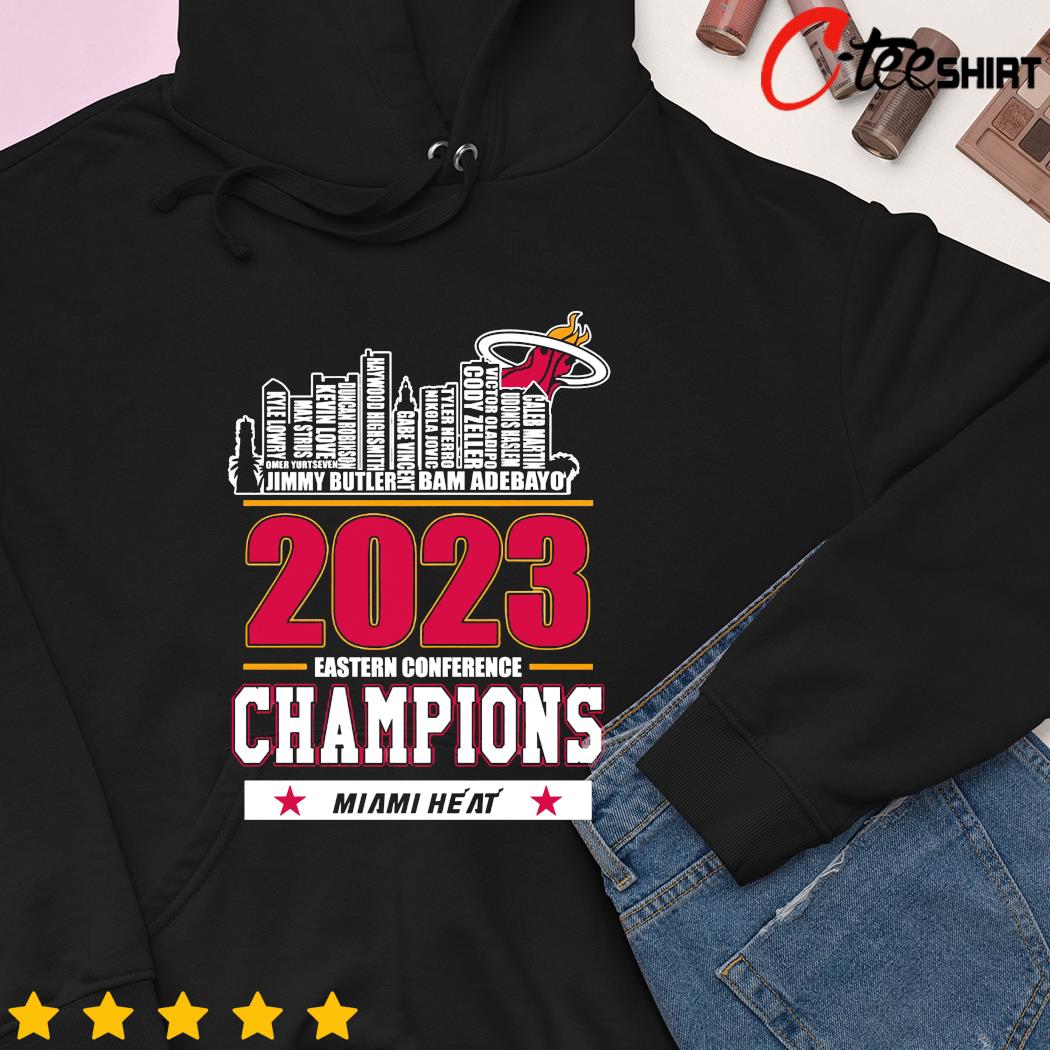 2023 Miami Heat NBA Eastern Conference Champions t- hoodie