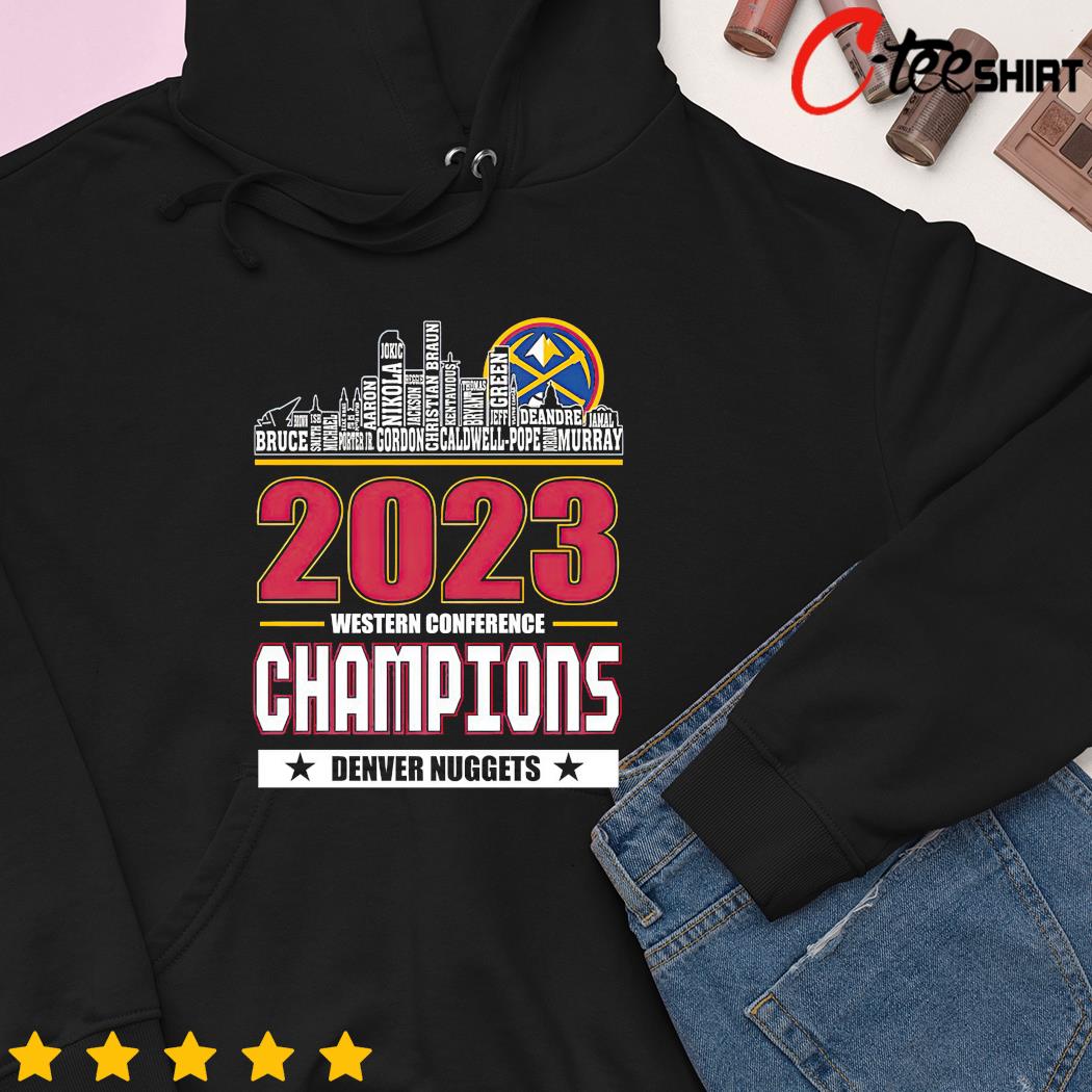 Denver Nuggets 2023 Western Conference Champions Skyline hoodie