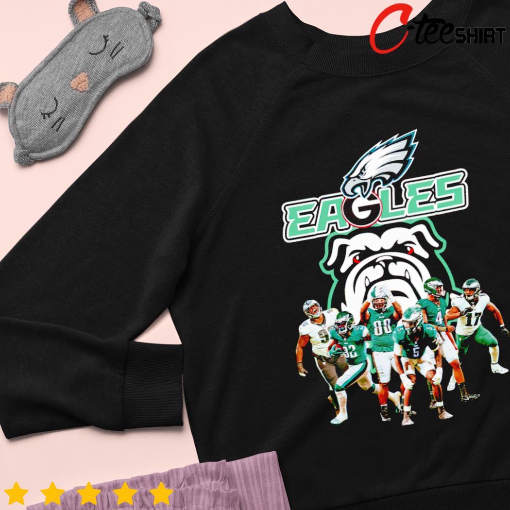 Original eagles dawgs philadelphia eagles and Georgia Bulldogs players tee  shirt, hoodie, longsleeve, sweatshirt, v-neck tee