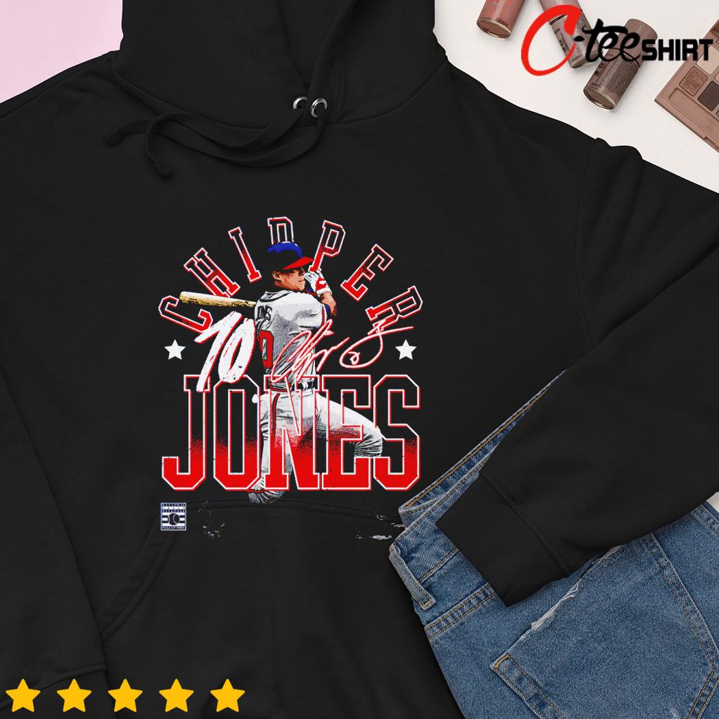 10 Atlanta Braves Chipper Jones Signature shirt, hoodie, sweater, long  sleeve and tank top