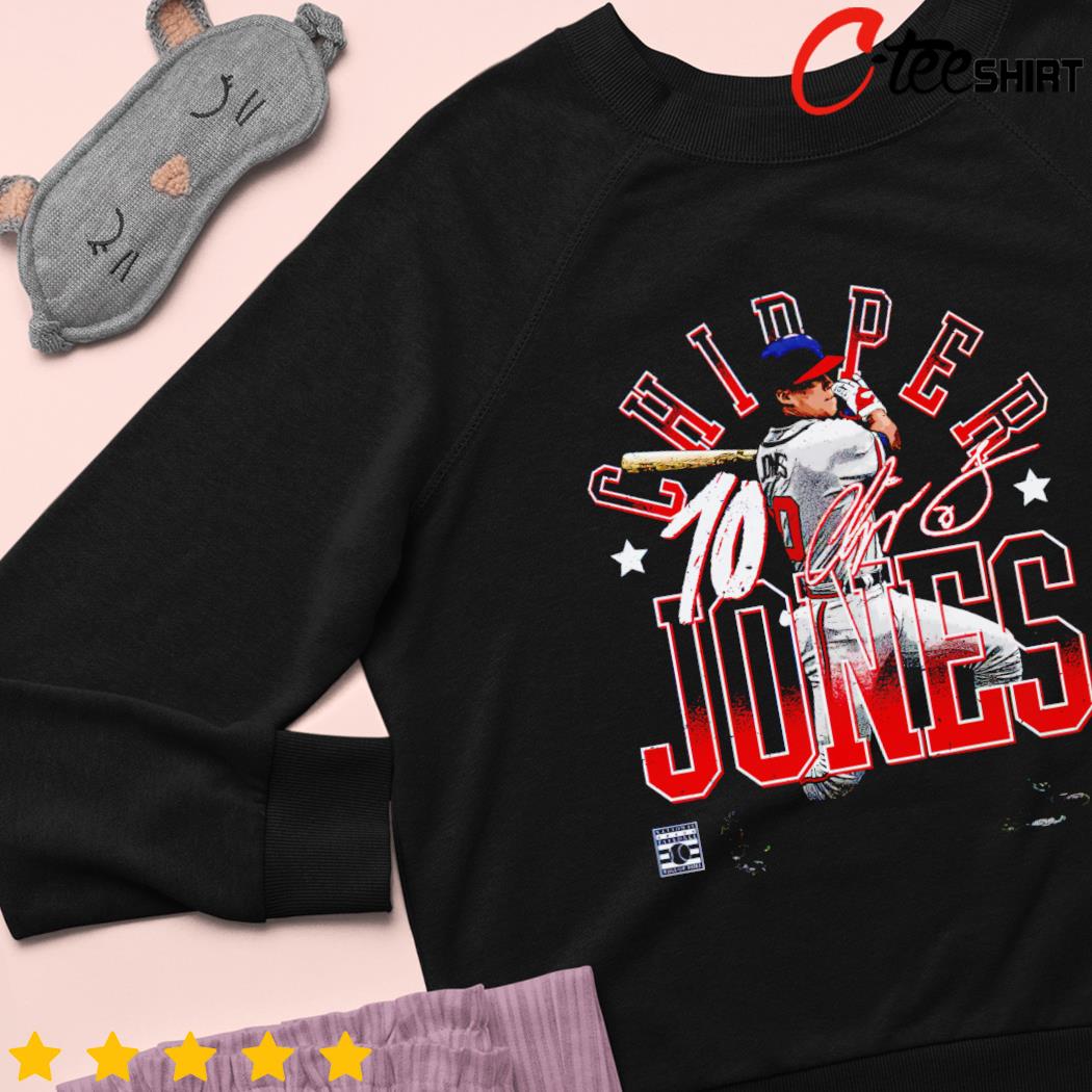 10 Atlanta Braves Chipper Jones Signature shirt, hoodie, sweater, long  sleeve and tank top