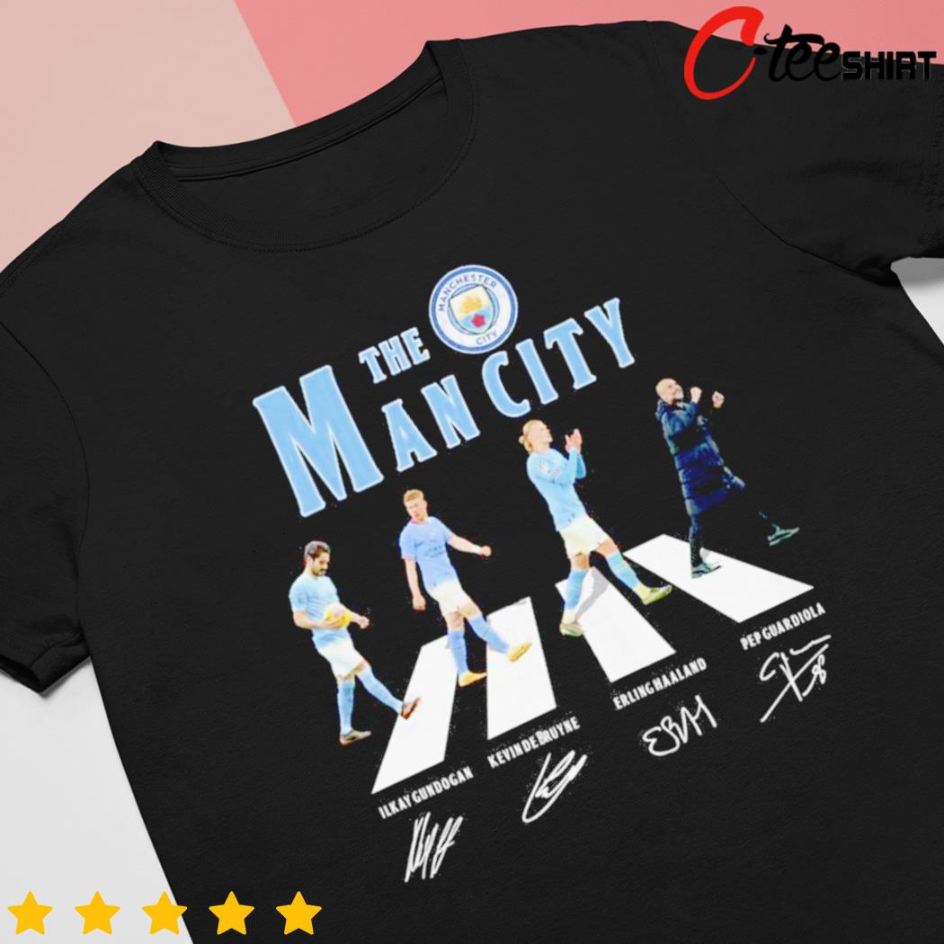 Manchester City Champion Run Abbey Road Signatures 2023 Shirt For