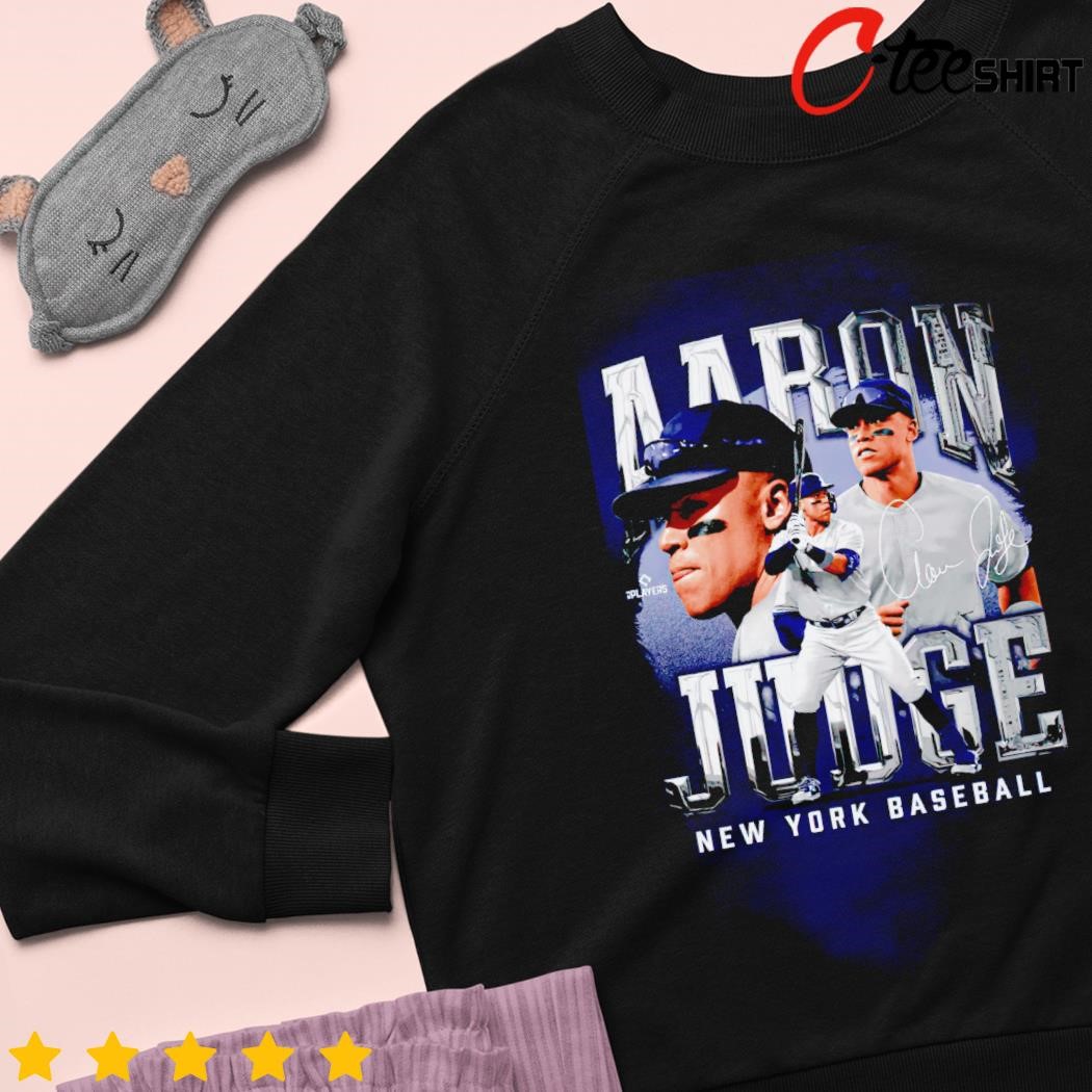Official Aaron judge new york yankees caricature signature T-shirt, hoodie,  tank top, sweater and long sleeve t-shirt