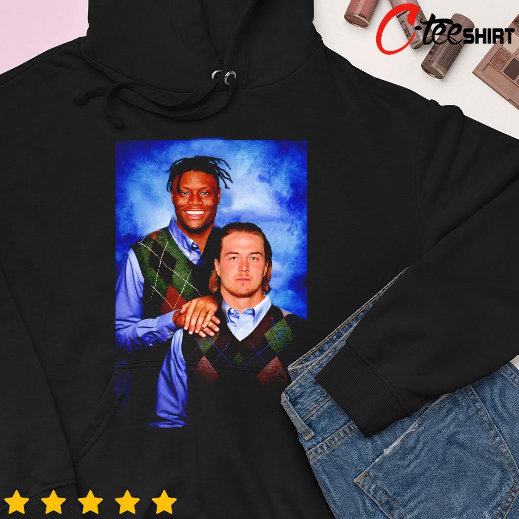 Step Brothers George Pickens and Kenny Pickett Pittsburgh Steelers shirt -  Limotees