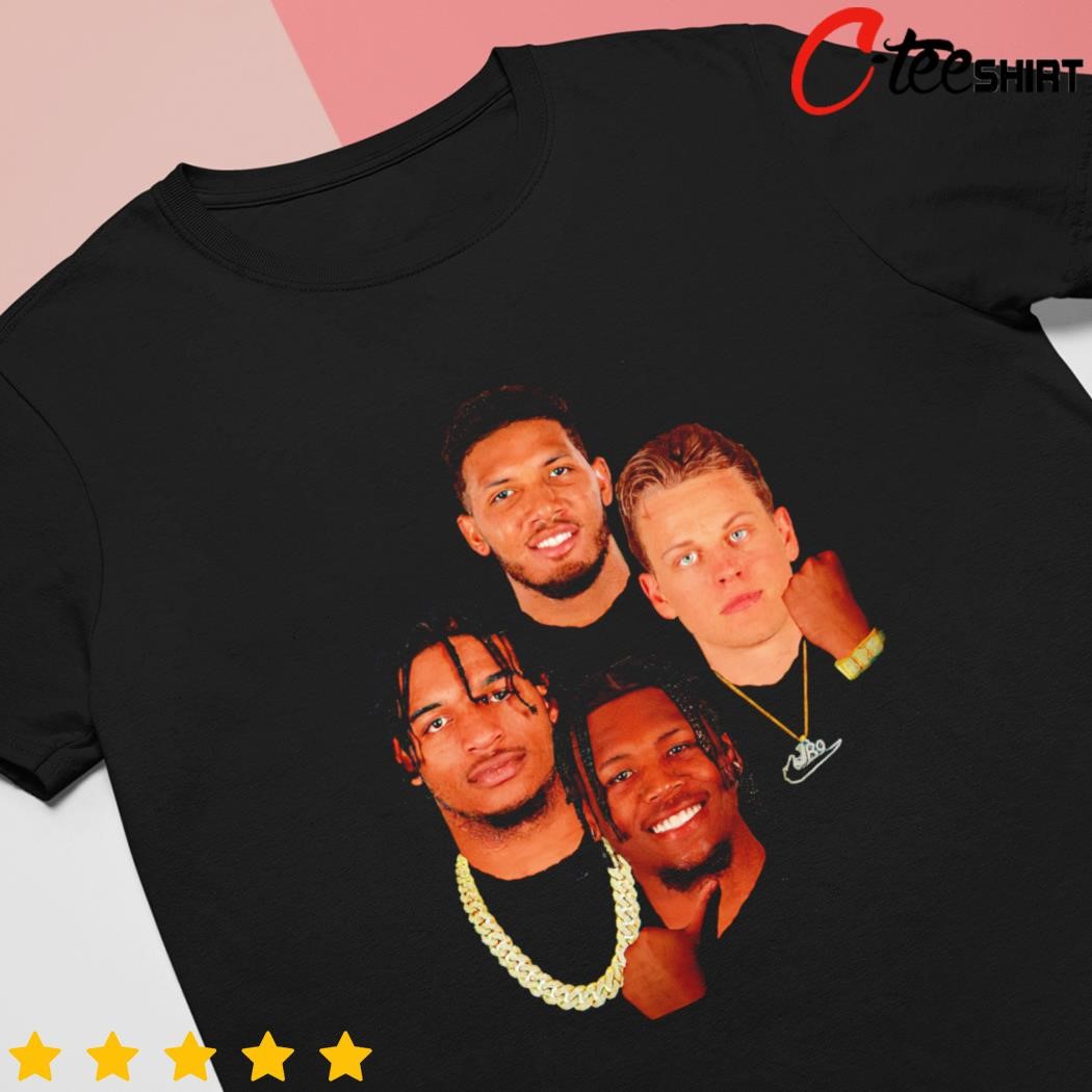 Joe Burrow Ja'marr Chase Tyler Boyd Tee Higgins Cincinnati Bengals Death  Row Parody funny t-shirt, hoodie, sweater, long sleeve and tank top