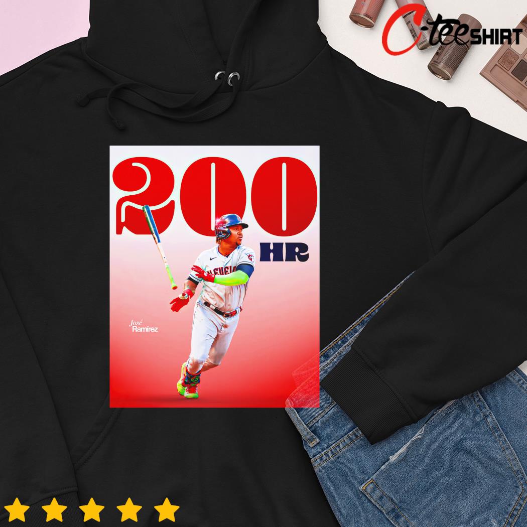 Jose Ramirez 200 HR Cleveland baseball shirt, hoodie, sweater