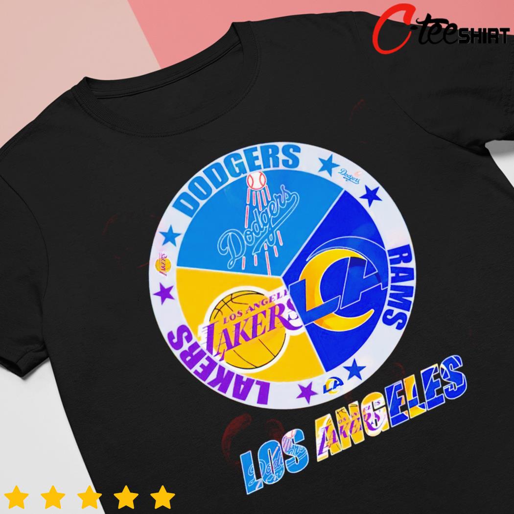 Los Angeles Team Sport Los Angeles Dodgers Los Angeles Lakers And Los  Angeles Rams 2023 Shirt