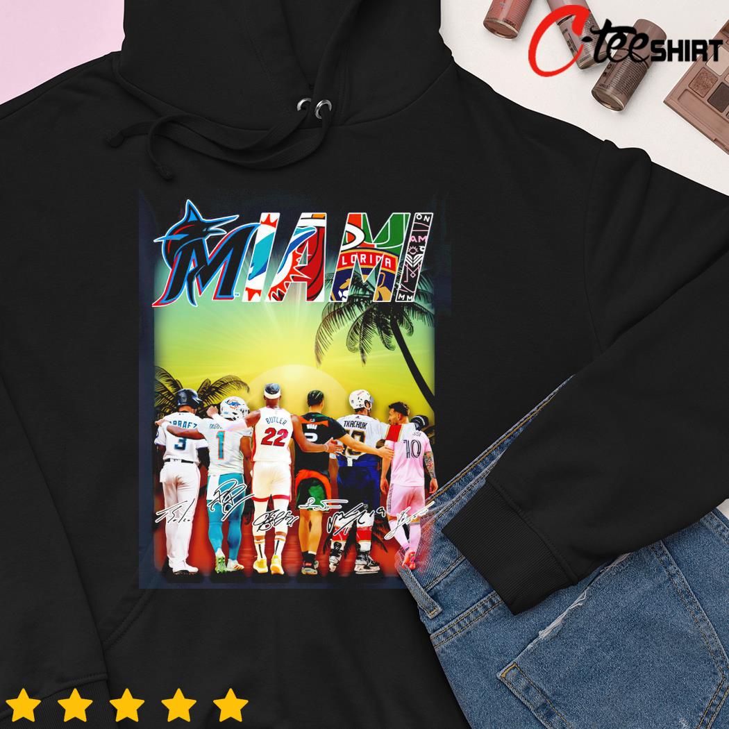 Bring It Home Florida And Miami Heat Good Luck From The Miami Marlins T- shirt,Sweater, Hoodie, And Long Sleeved, Ladies, Tank Top